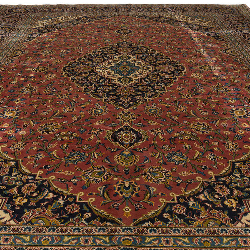 El Dokuma Vintage Halı - 302 cm x 411 cm - K0094071