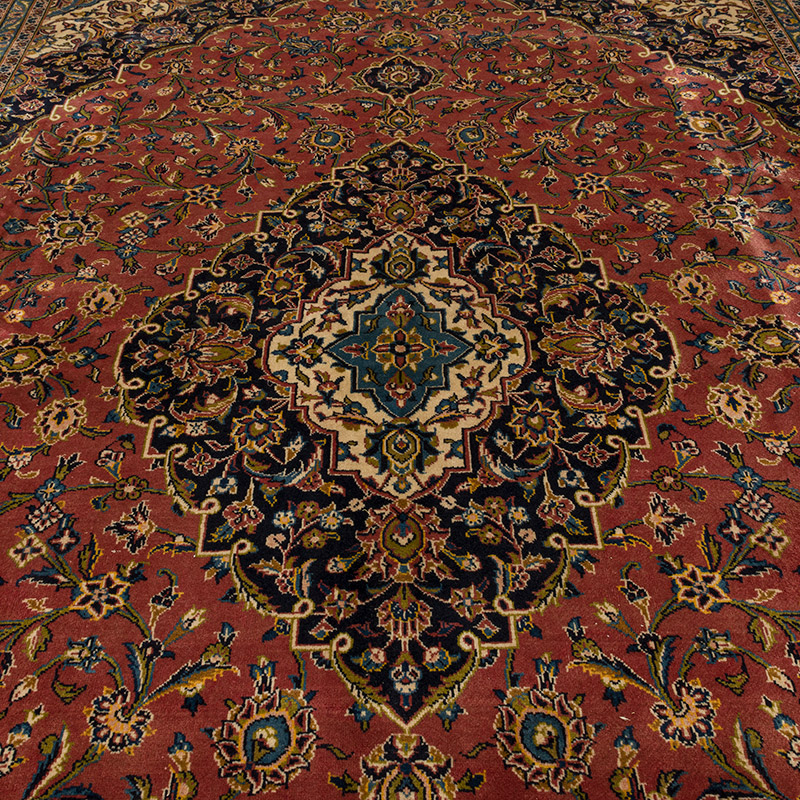 El Dokuma Vintage Halı - 302 cm x 411 cm - K0094071