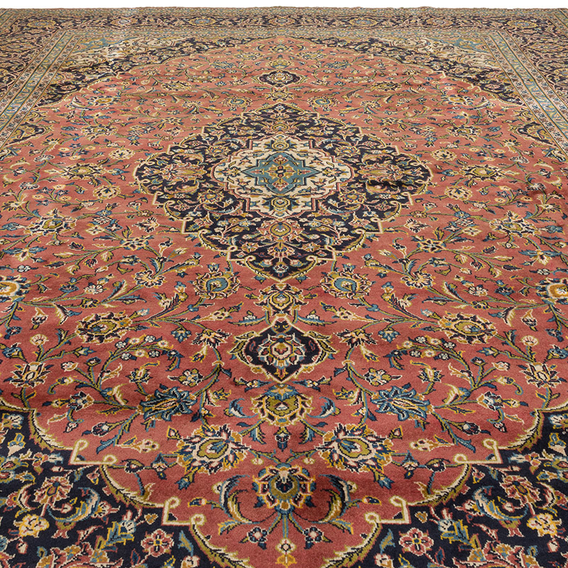 El Dokuma Vintage Halı - 302 cm x 411 cm - K0094071