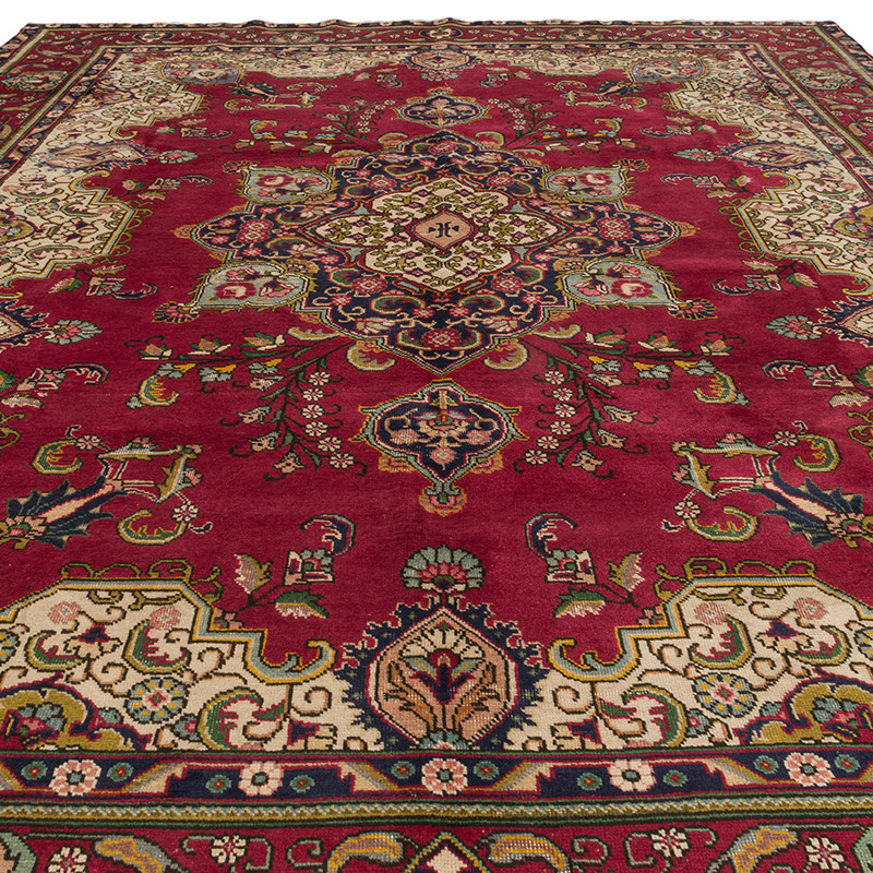 El Dokuma Vintage Halı - 308 cm x 390 cm - K0094072