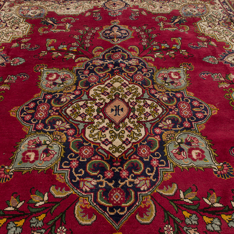 El Dokuma Vintage Halı - 308 cm x 390 cm - K0094072