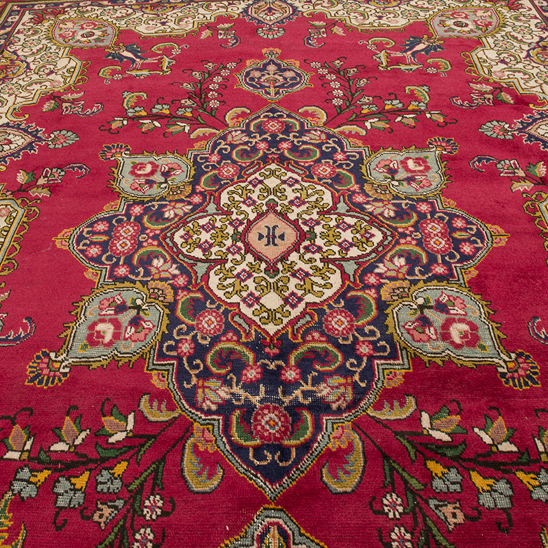 El Dokuma Vintage Halı - 308 cm x 390 cm - K0094072