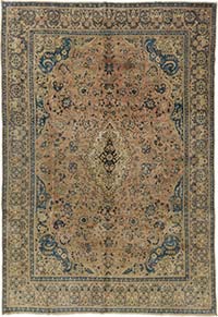 Alfombra Oriental Vintage Anudada a Mano - 277 cm x 401 cm
