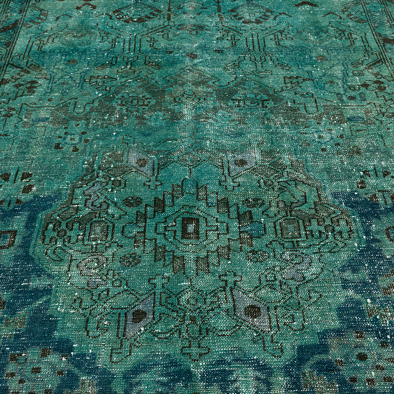 Boyalı El Dokuma Vintage Halı - K0094078