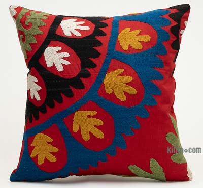 Uzbek Suzani Pillow Cover
