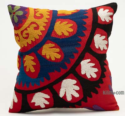 Uzbek Suzani Pillow Cover