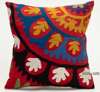 Uzbek Suzani Pillow Cover