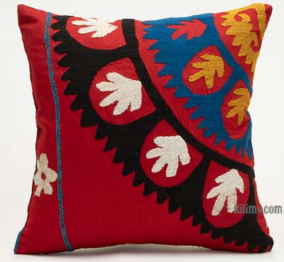 Uzbek Suzani Pillow Cover