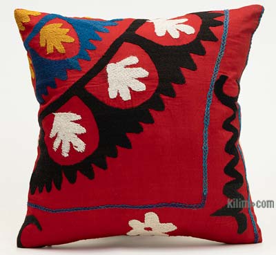 Uzbek Suzani Pillow Cover