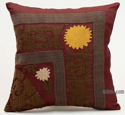 Uzbek Suzani Pillow Cover