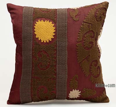 Uzbek Suzani Pillow Cover