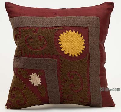 Uzbek Suzani Pillow Cover