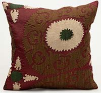 Uzbek Suzani Pillow Cover