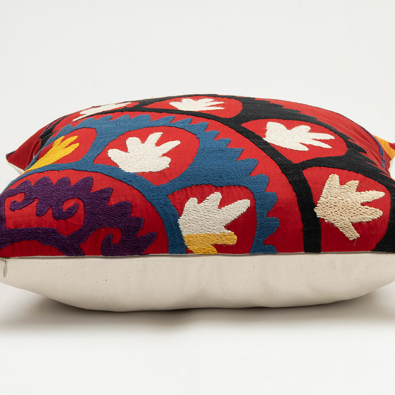 Uzbek Suzani Pillow Cover - K0094536