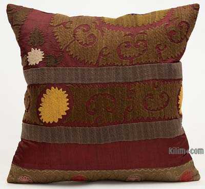 Uzbek Suzani Pillow Cover