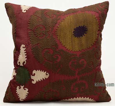 Uzbek Suzani Pillow Cover