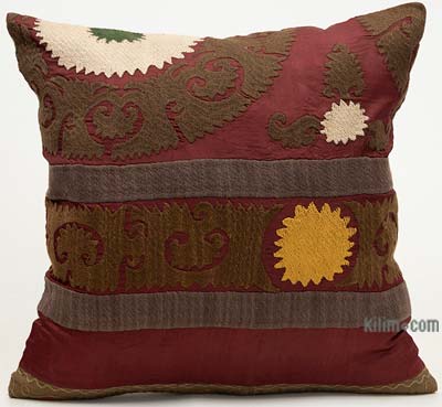 Uzbek Suzani Pillow Cover