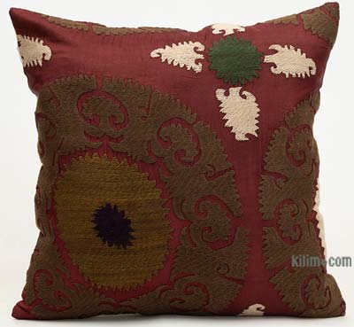 Uzbek Suzani Pillow Cover