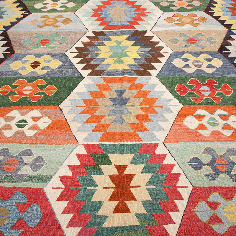 Yeni Kök Boya El Dokuma Kilim - K0094553