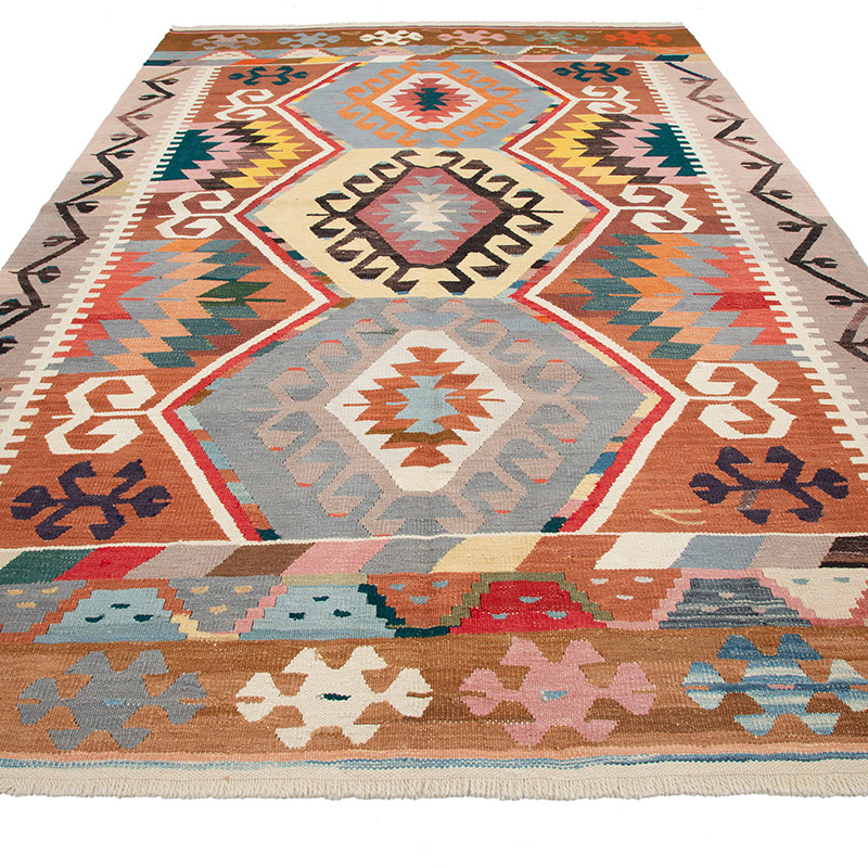 Yeni Kök Boya El Dokuma Kilim - K0094554