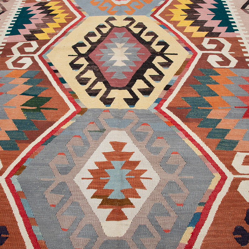 Yeni Kök Boya El Dokuma Kilim - K0094554