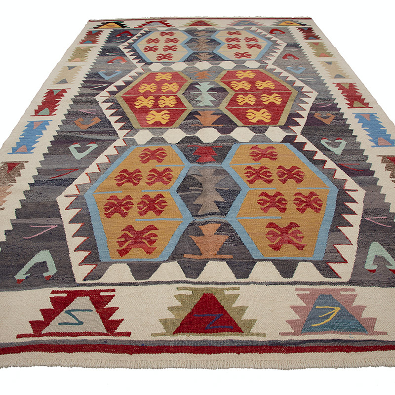 Yeni Kök Boya El Dokuma Kilim - K0094555