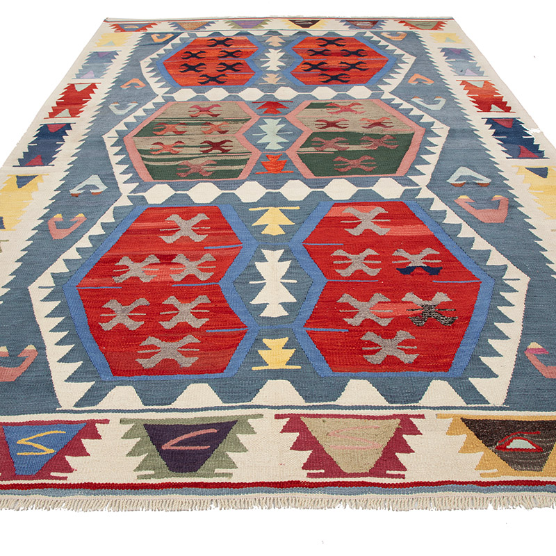 Yeni Kök Boya El Dokuma Kilim - K0094556