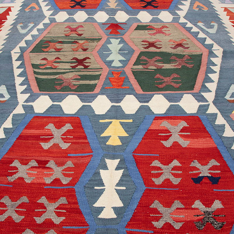 Yeni Kök Boya El Dokuma Kilim - K0094556