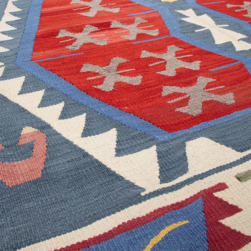 Yeni Kök Boya El Dokuma Kilim - K0094556