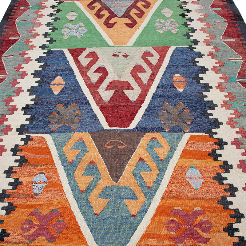 Yeni Kök Boya El Dokuma Kilim - K0094557