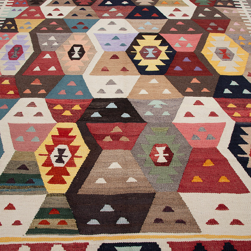 Yeni Kök Boya El Dokuma Kilim - K0094558