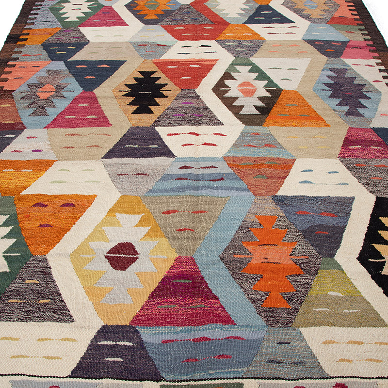 Yeni Kök Boya El Dokuma Kilim - K0094559