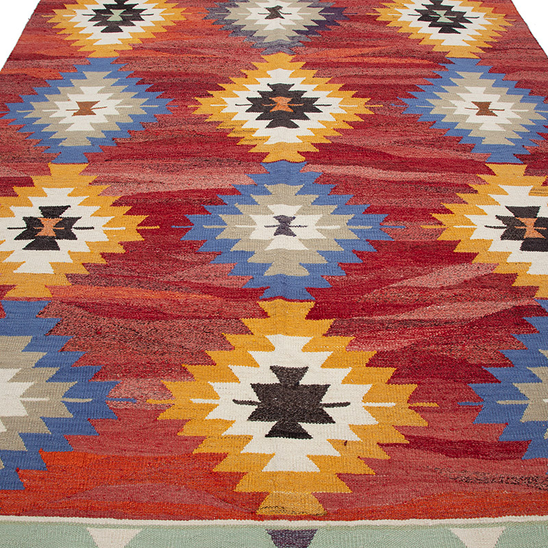 Yeni Kök Boya El Dokuma Kilim - K0094565
