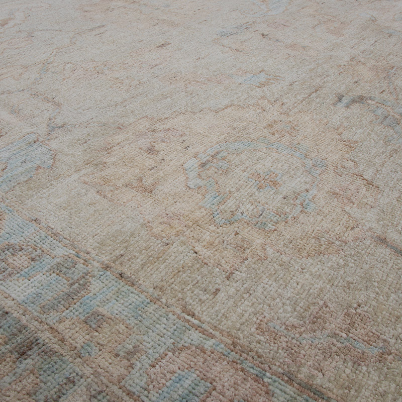 Alfombra Nueva Anudada a Mano de Inspiración Oushak - K0094566