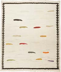 New Hand-Woven Hemp Kilim Rug