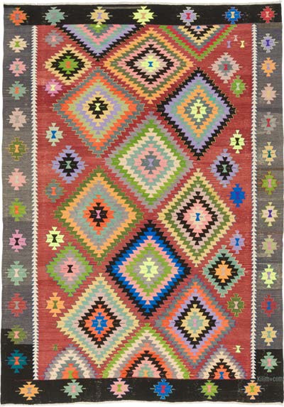 Vintage Manisa Kilim Rug