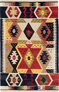 Yeni Kök Boya El Dokuma Kilim - 132 cm x 206 cm
