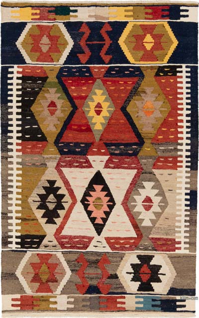 New Turkish Handwoven Kilim Rug - 4' 3" x 6' 8" (51" x 80")