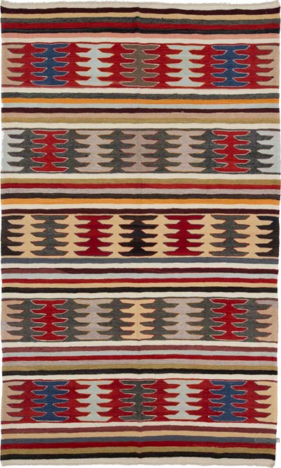 New Turkish Handwoven Kilim Rug - 6' 7" x 10' 7" (79" x 127")