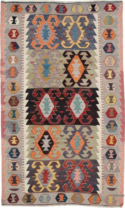 New Turkish Handwoven Kilim Rug - 6' 5" x 10' 5" (77" x 125")