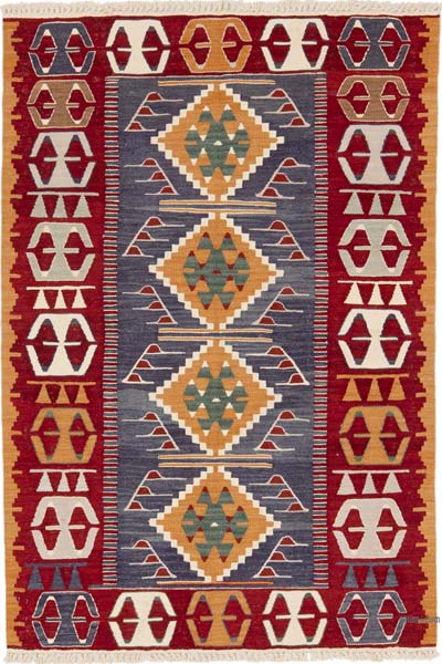 New Turkish Handwoven Kilim Rug - 3' 9" x 5' 8" (45" x 68")