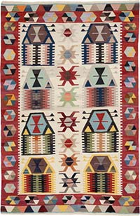 Yeni Kök Boya El Dokuma Kilim - 201 cm x 308 cm