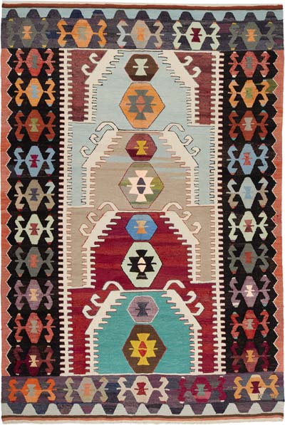 Yeni Kök Boya El Dokuma Kilim - 211 cm x 314 cm