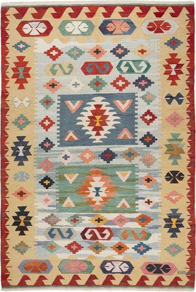 Yeni Kök Boya El Dokuma Kilim - 217 cm x 320 cm