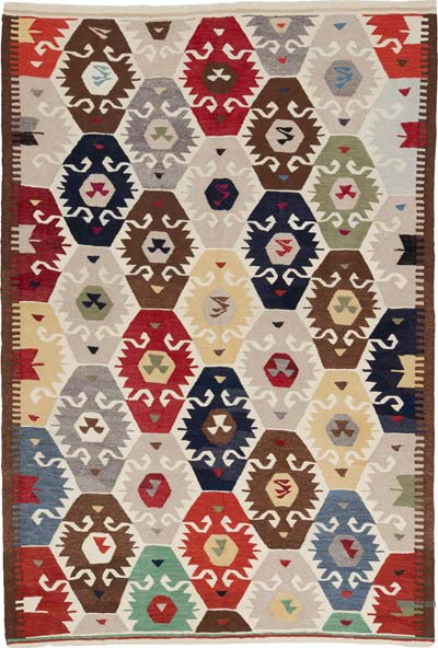Yeni Kök Boya El Dokuma Kilim - 211 cm x 306 cm