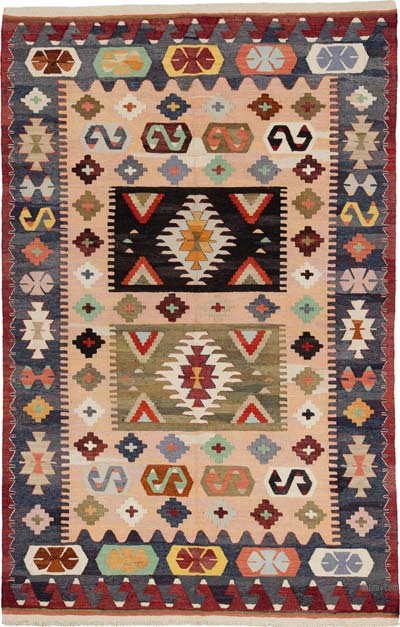 Yeni Kök Boya El Dokuma Kilim - 207 cm x 323 cm