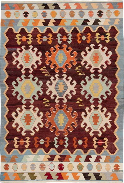 Yeni Kök Boya El Dokuma Kilim - 206 cm x 303 cm