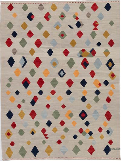 New Contemporary Handwoven Kilim Rug