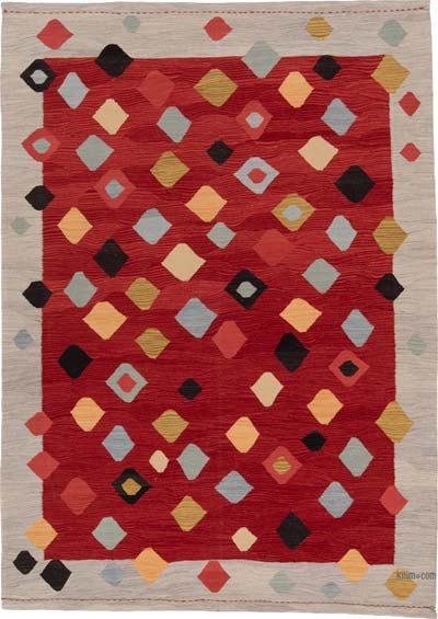 New Contemporary Handwoven Kilim Rug